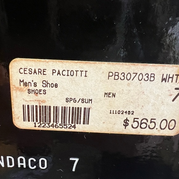 Original Cesare Paciotti Sneakers for Sale
	•	Size: 8 (US Sizing) - Picture 12 of 13